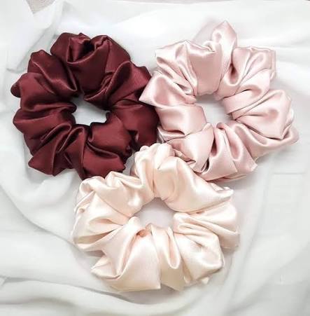 Satin Scrunchie Trio