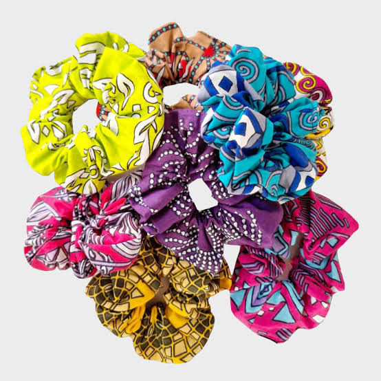 Ankara Scrunchie Set